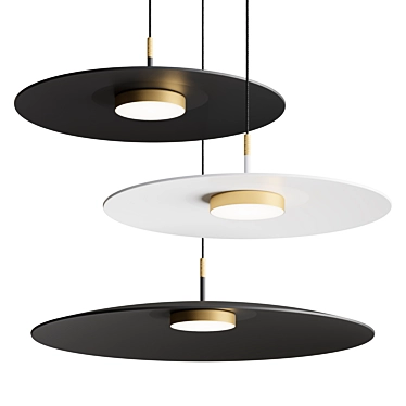 Elegant OVERFLY Pendant Light 3D model image 1 