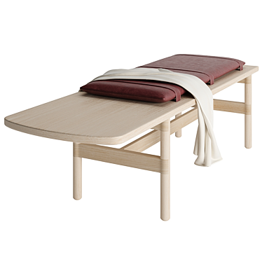 Chic Modern Mae Bench 3D model image 1 