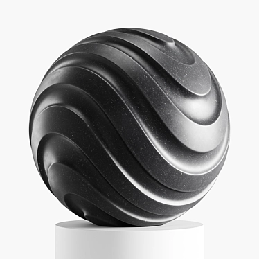 Spherical Abstract Sculpture Model 3D model image 1 