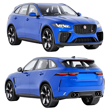 2023 Jaguar F-Pace SVR Asset 3D model image 1 