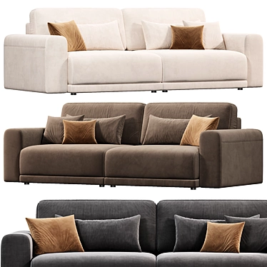 Grail Straight Sofas 2015 Collection 3D model image 1 