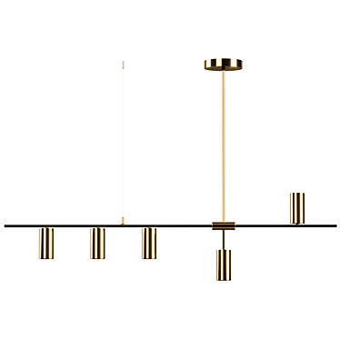 Modern Pendant Light Fixture 3D model image 1 