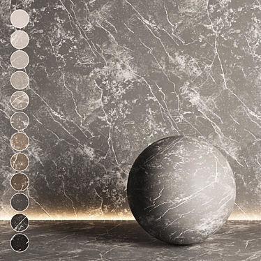 Seamless Marble Textures Set 3D model image 1 