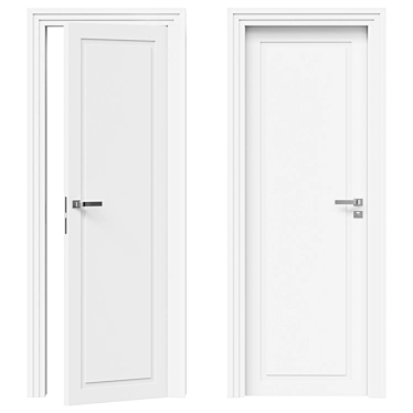 Neo Classic 8002 MBL Door 3D model image 1 