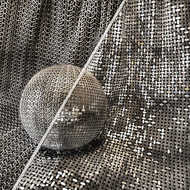 Metal Mesh Fabric Bundle -Textures, Materials 3D model image 1 