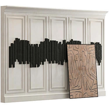 Decorative Wall Panel Set 23 3D model image 1 