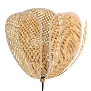  Rattan Petal Sconce, La Redoute 3D model image 1 