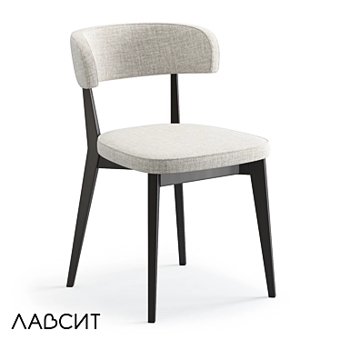 Scandinavian Style Compact Modern Chair 3D model image 1 