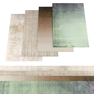 High-Res Random Rug Collection 3D model image 1 