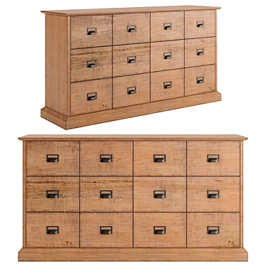 Ethnic Style Lindley Chest 3D model image 1 