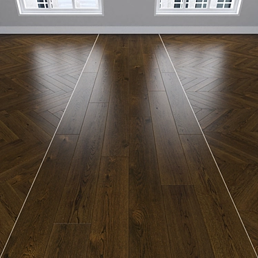 Dub Parquet Flooring Collection 3D model image 1 