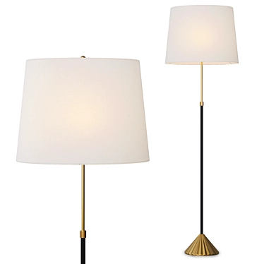 Fray Floor Lamp Modern Design 3D model image 1 