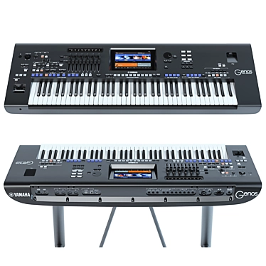  Yamaha Genos V2.1 Workstation Bundle 3D model image 1 