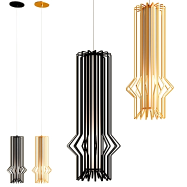 Elegant Mini Syrma Pendant Light 3D model image 1 