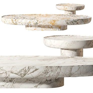 Francesco Balzano Stone Swan Table 3D model image 1 