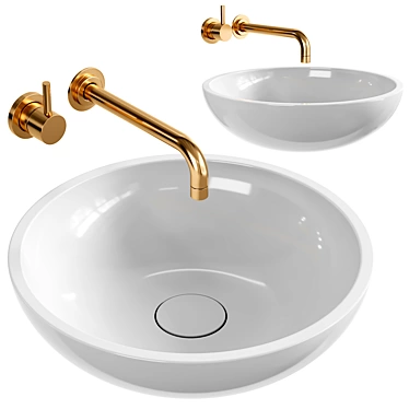 Elegance Defined: Palermo Washbasin 3D model image 1 