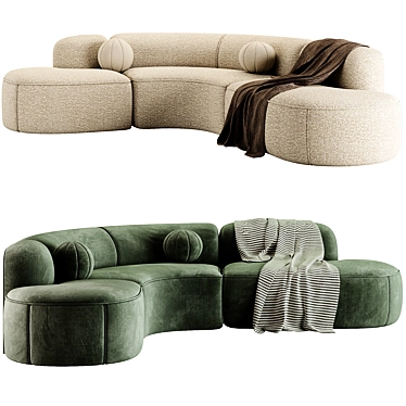 Vintage Chic Björn Sofa Eichholtz 3D model image 1 