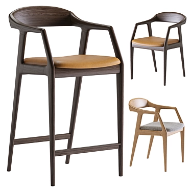 Sapporo barstool and chair by Deephouse