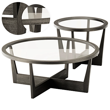 Elegant Duvivier Canapes BARRY Table 3D model image 1 