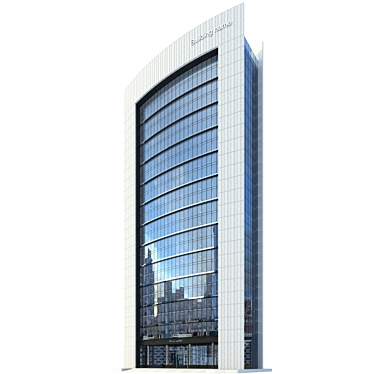 Precise High-Rise Office Model 3D model image 1 