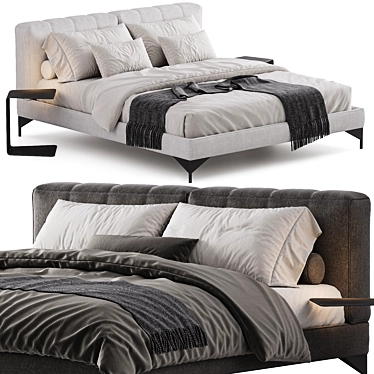 Modern Bed Design Rendered 3Ds 3D model image 1 