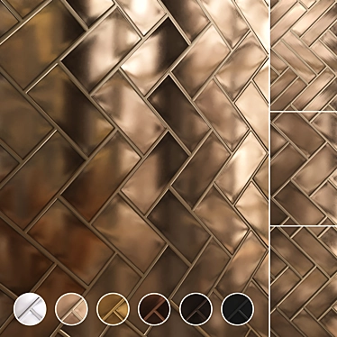 Seamless Metal Texture Collection 3D model image 1 