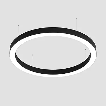 Modular LED Ring Pendant Light 3D model image 1 