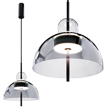 Elegant LED Pendant Light 3D model image 1 