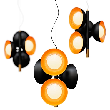  Modern Spotlight Pendant Lamp 3D model image 1 