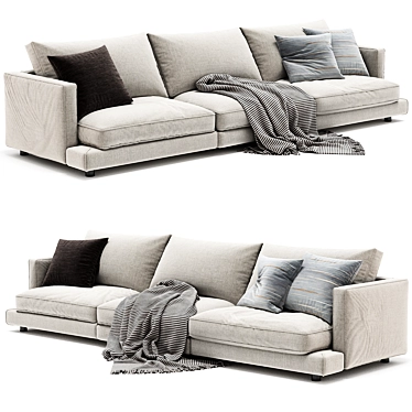 Flexform Long Island Large Sofa 3D model image 1 