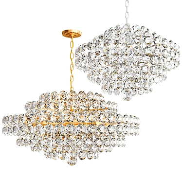 Elegant Sanger Chandeliers by AERIN 3D model image 1 