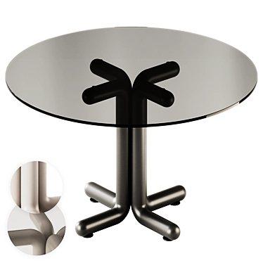 Elegant Porada TONDO Round Table 3D model image 1 