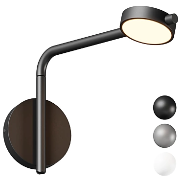 Swivel Arm LED Sconce Light 3D model image 1 