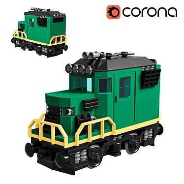 Compact Train Extinguisher Model CORONA 3D model image 1 