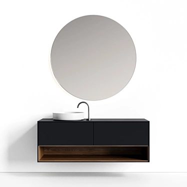 Designer Floating Sink Unit: Fenix Line 3D model image 1 