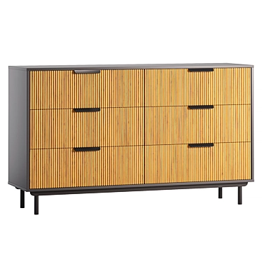 Levante Dresser Grey Modern Furniture 3D model image 1 