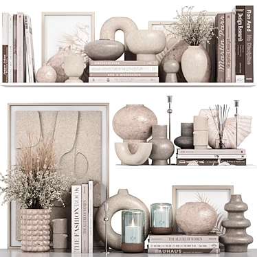 High-Quality Decor Set 40 3D model image 1 