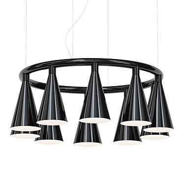 Komori R10 Chandelier Elegantly Crafted 3D model image 1 