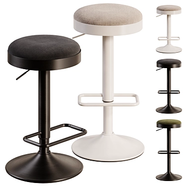 Zaib Bar Stool by Kave Home 3D model image 1 