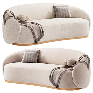 Elegant Amore Sofa: 3D Model 3D model image 1 