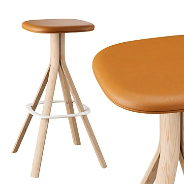 Modern Stool by Lapalma 3D model image 1 