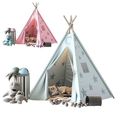 Kids Play Tent 2016 Version 3D model image 1 