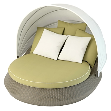 V-Ray Bali Day Bed Kit 3D model image 1 