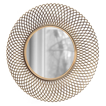 Chic Round Juicy Mirror 3D model image 1 