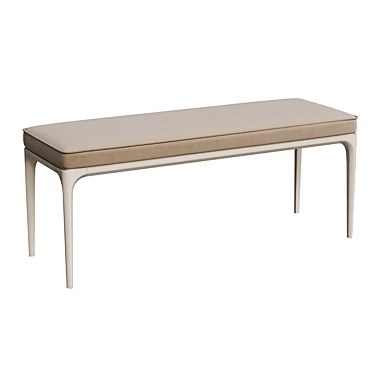 Primo Collection Beige Bench 3D model image 1 