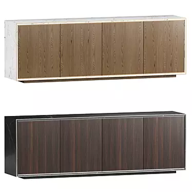 Modern Rustic Rick Sideboard 3D model image 1 