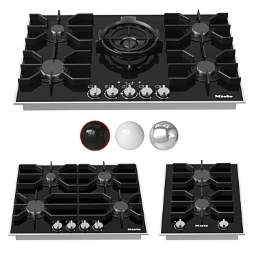 High-End Miele Gas Hobs 3D model image 1 