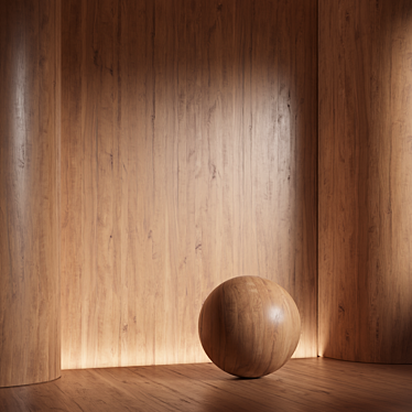 Seamless Wood Material Texture Set 3D model image 1 