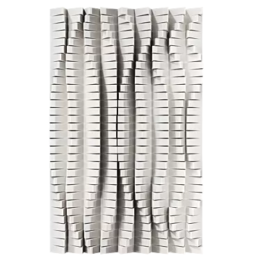 Abstract Metal Wall Sculpture 3D model image 1 