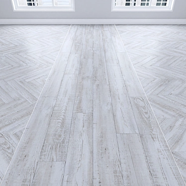 Title: Dub Parquet Flooring Set 3D model image 1 